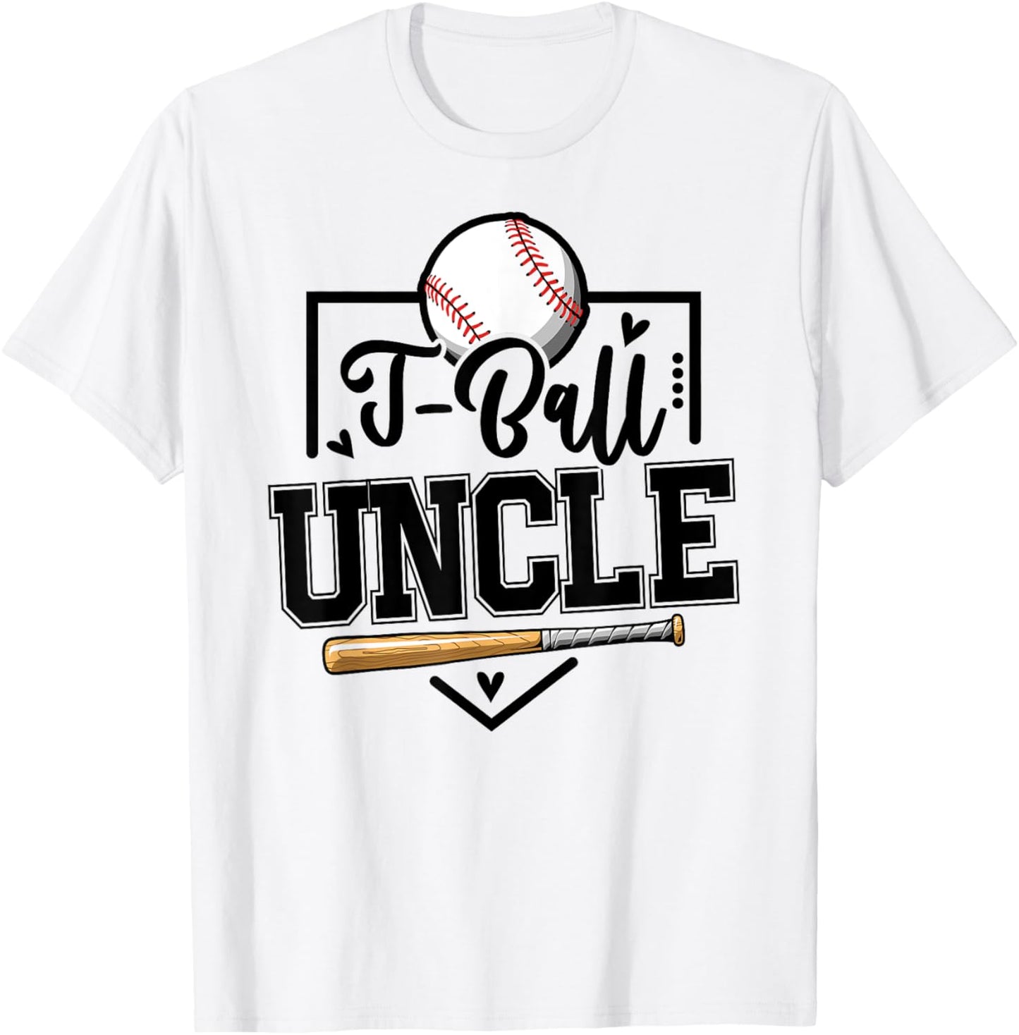 T-Ball Uncle Funny Ball Uncle T-Shirt - T-Shirt | White