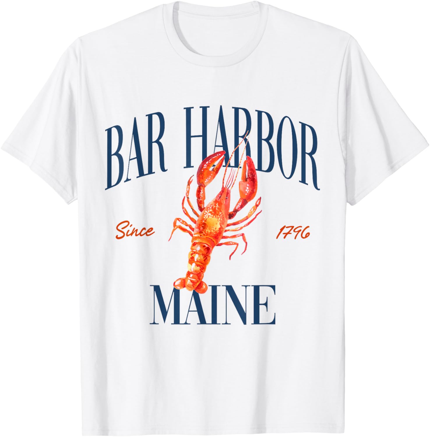 Bar Harbor Maine Est. 1796 - Old Money, Aesthetic, Retro T-Shirt - T-Shirt | White