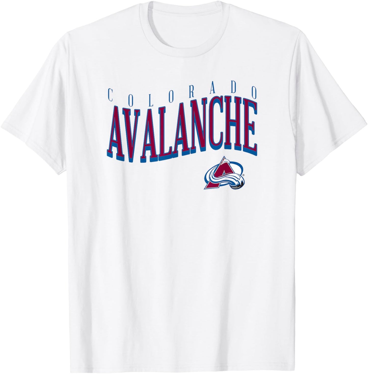 Colorado Avalanche Wave Heather Gray NHL Officially Licensed T-Shirt - T-Shirt | White
