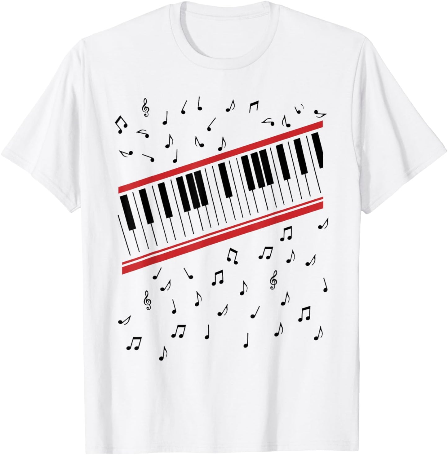 beat it Key Piano Graphic Music Retro T-Shirt - T-Shirt | White