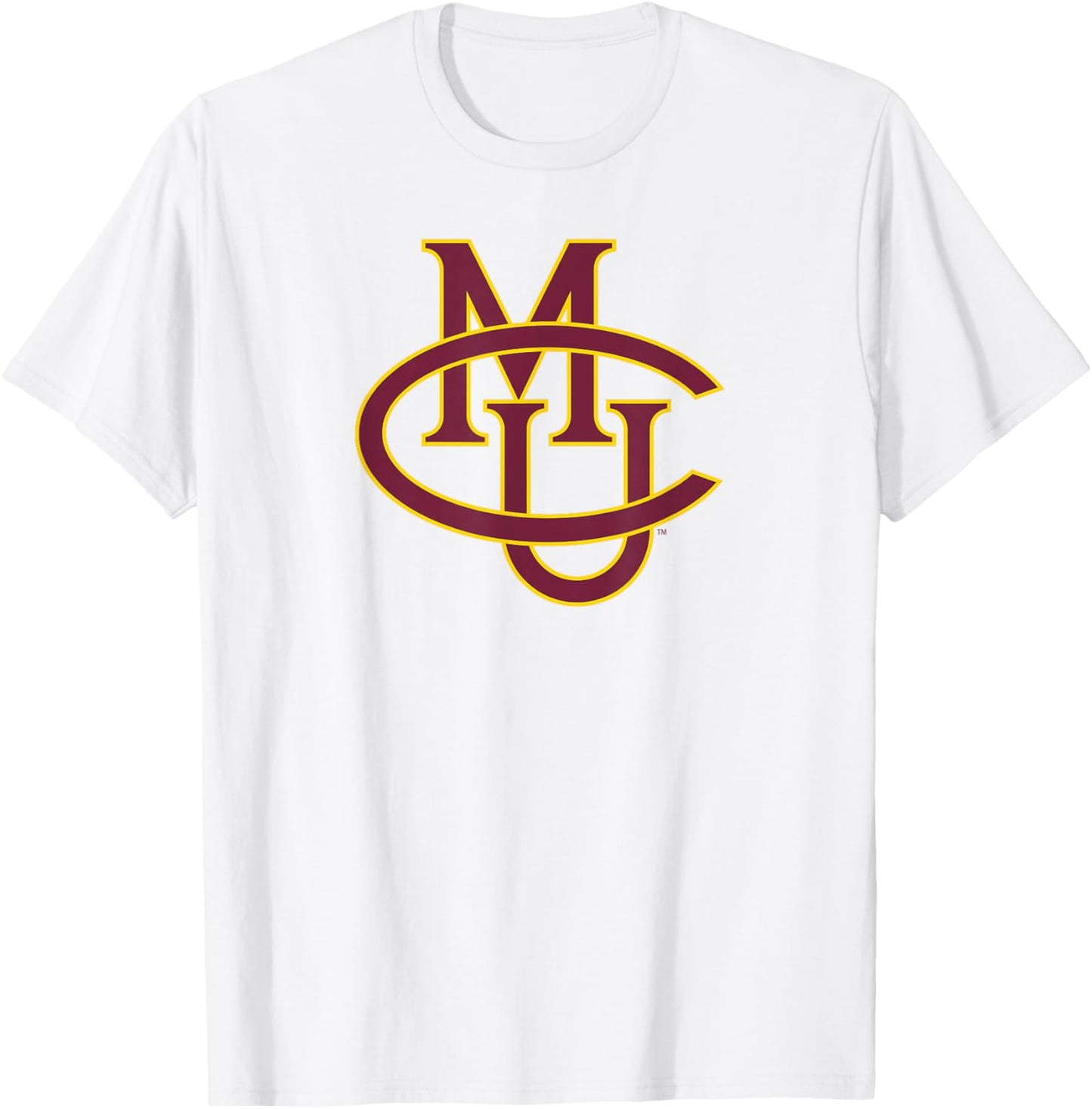 Colorado Mesa University Mavericks Interlocking CMU T-Shirt - T-Shirt | White