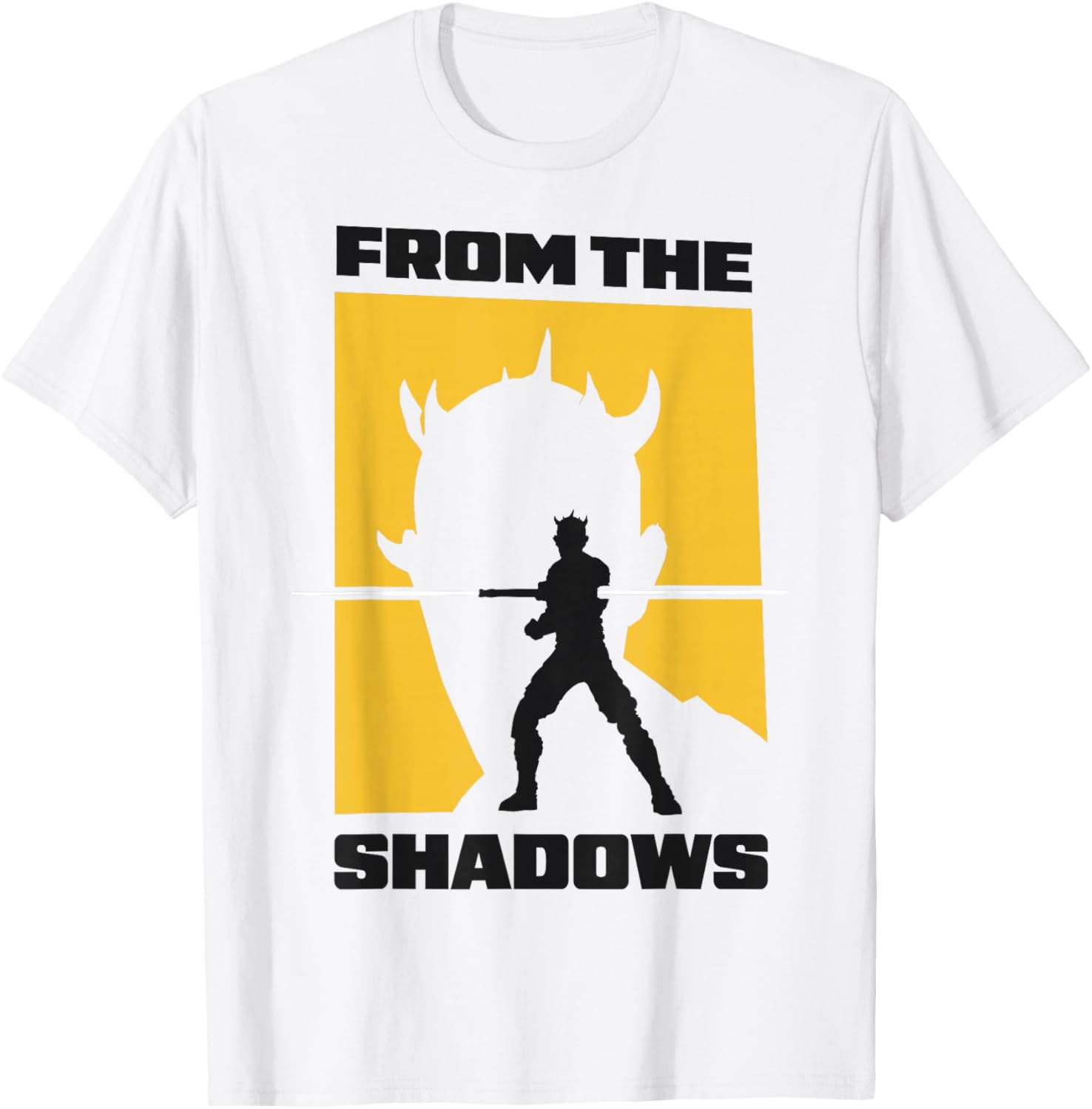 Star Wars Maul Shadow Lord from The Shadows Two Silhouettes T-Shirt - T-Shirt | White