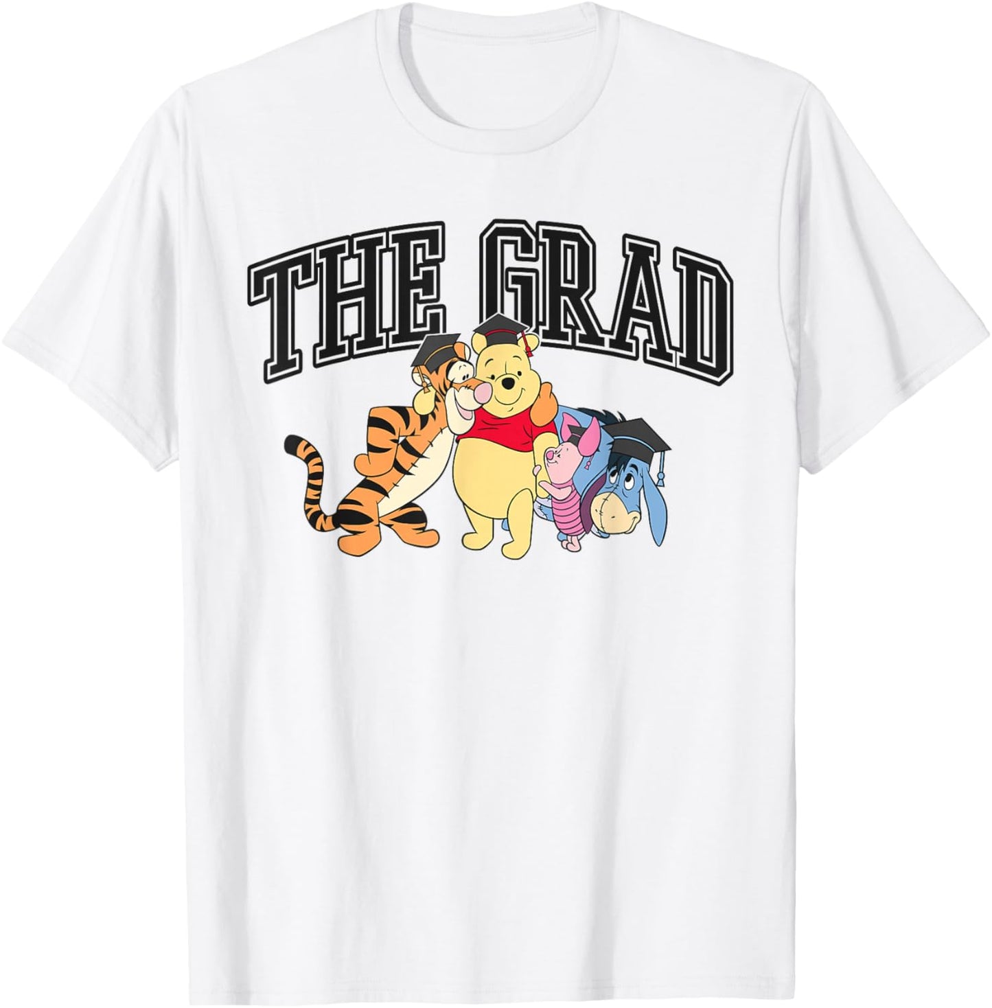 Disney Winnie the Pooh Graduation The Grad Group Portrait T-Shirt - T-Shirt | White