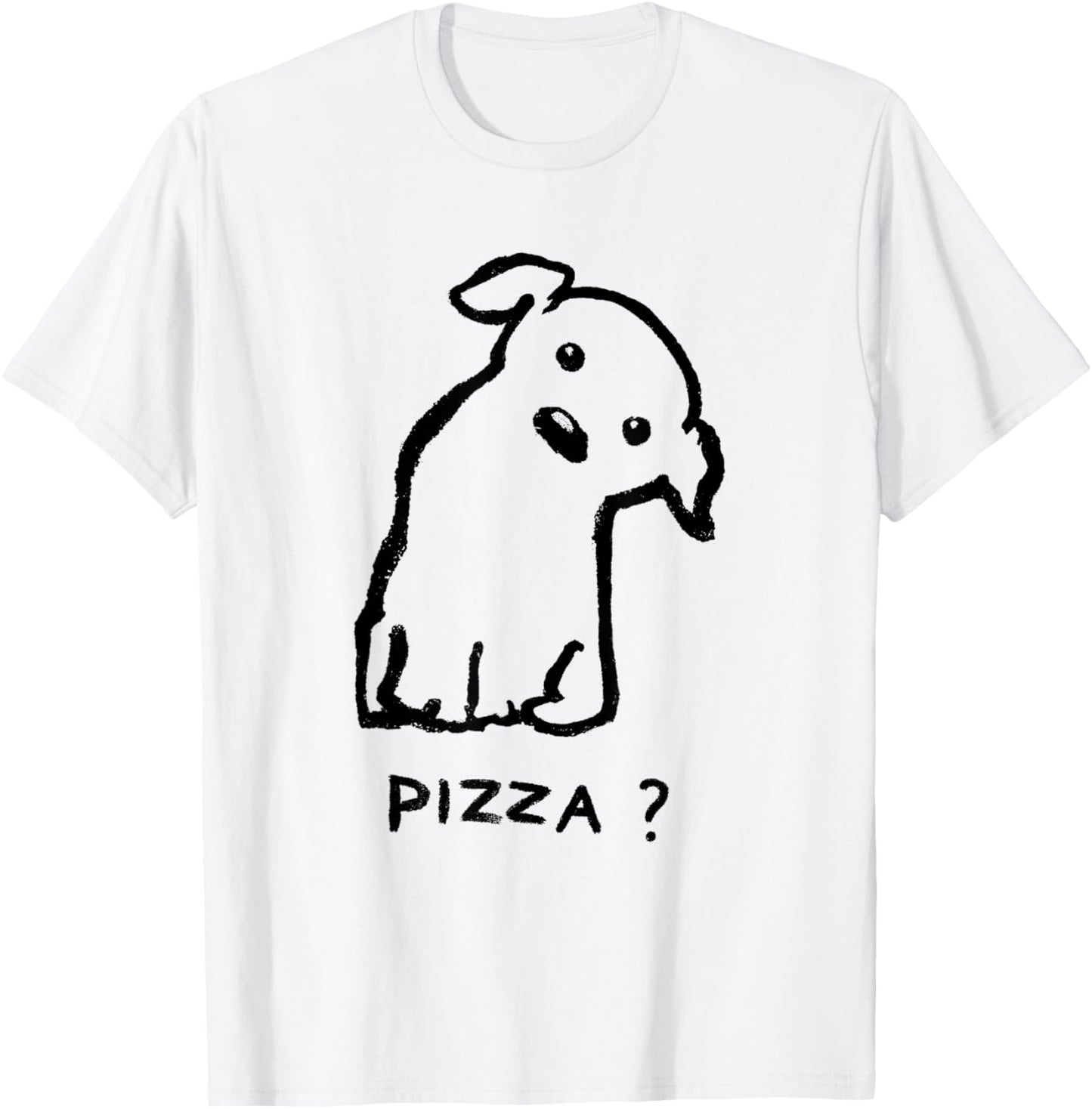 Threadless Fox Shiver Is it Pizza time? Graphic T-Shirt - T-Shirt | White