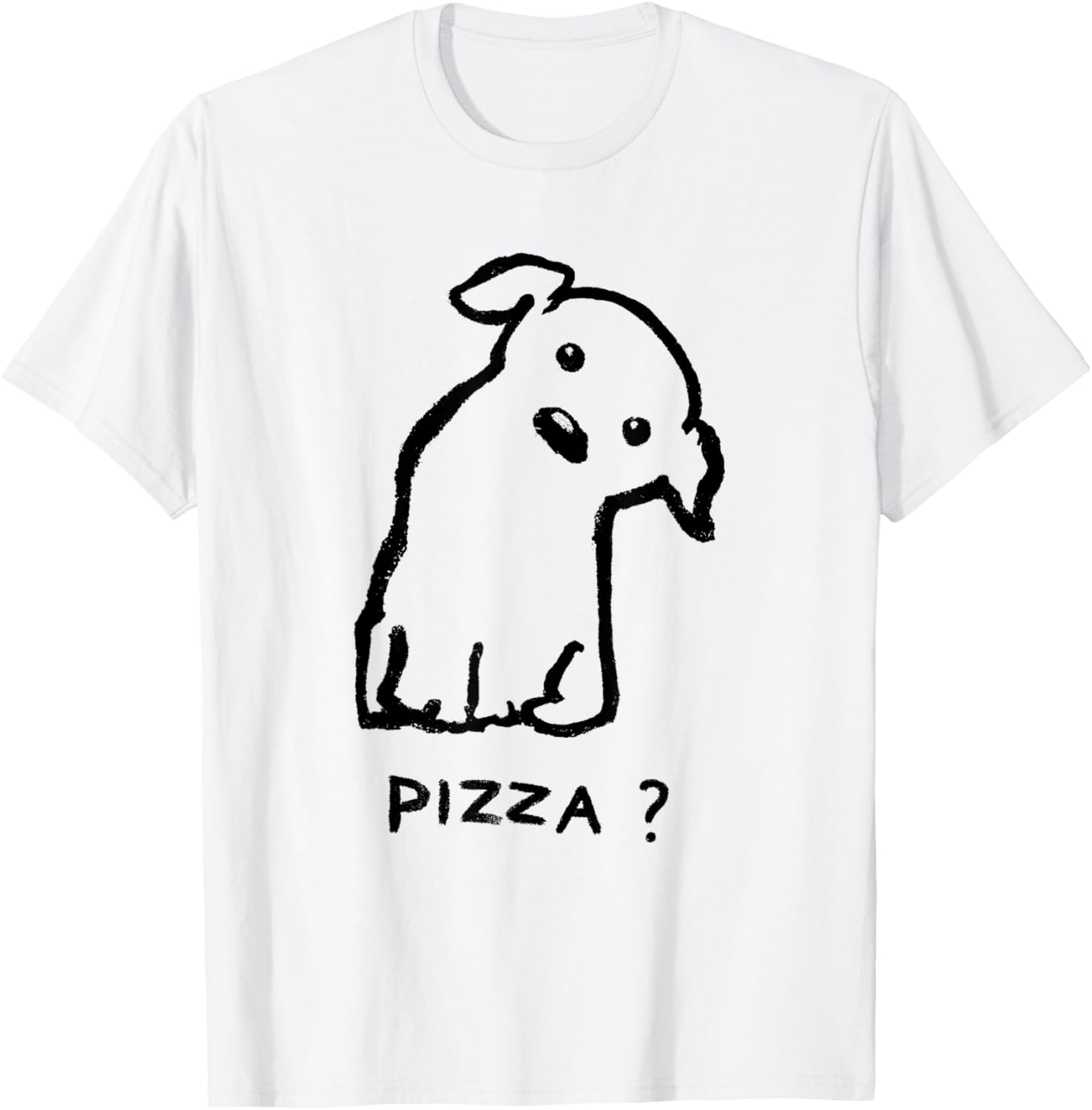 Threadless Fox Shiver Is it Pizza time? Graphic T-Shirt - T-Shirt | White