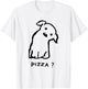 Threadless Fox Shiver Is it Pizza time? Graphic T-Shirt - T-Shirt | White