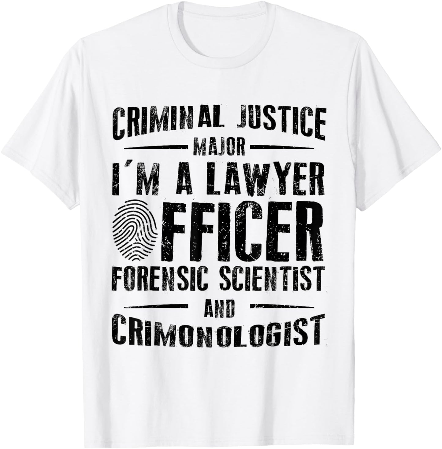 Criminal Justice School Graduate Criminal Justice Student T-Shirt - T-Shirt | White