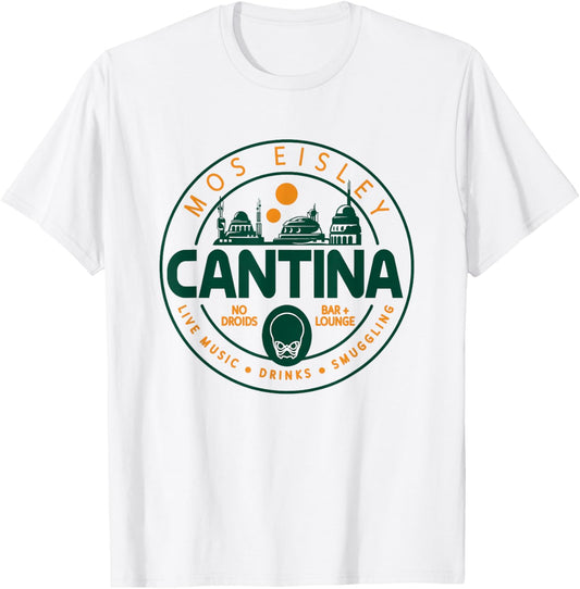 Star Wars Mos Eisley Cantina Circle Logo T-Shirt - T-Shirt | White
