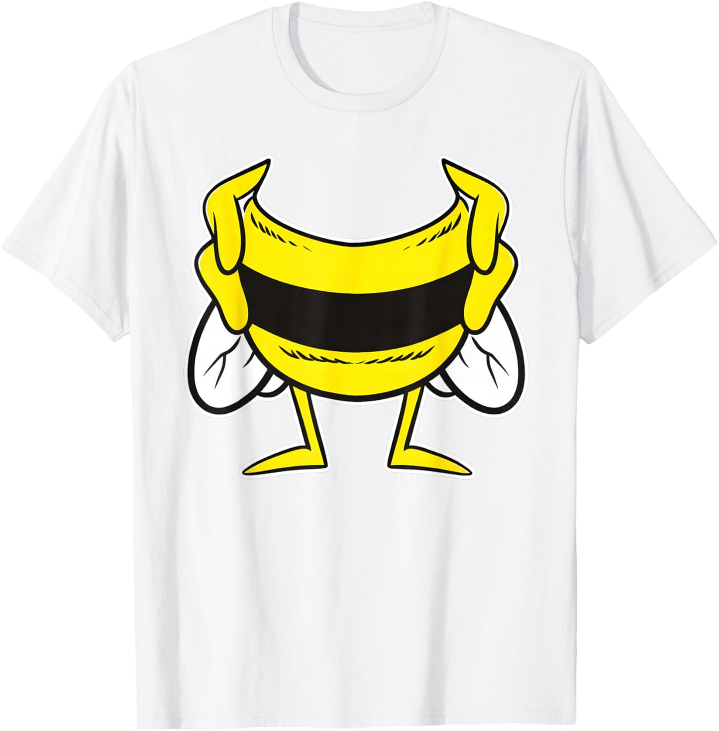 Bee Costume Shirt Kids Men Women Bumblebee Costume Halloween T-Shirt - T-Shirt | White