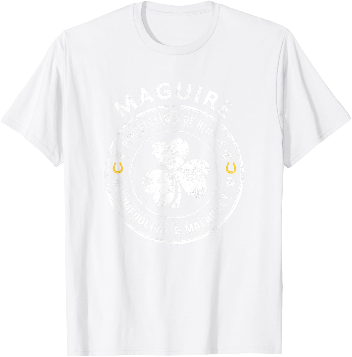 Maguire Irish Family Name T-Shirt - T-Shirt | White