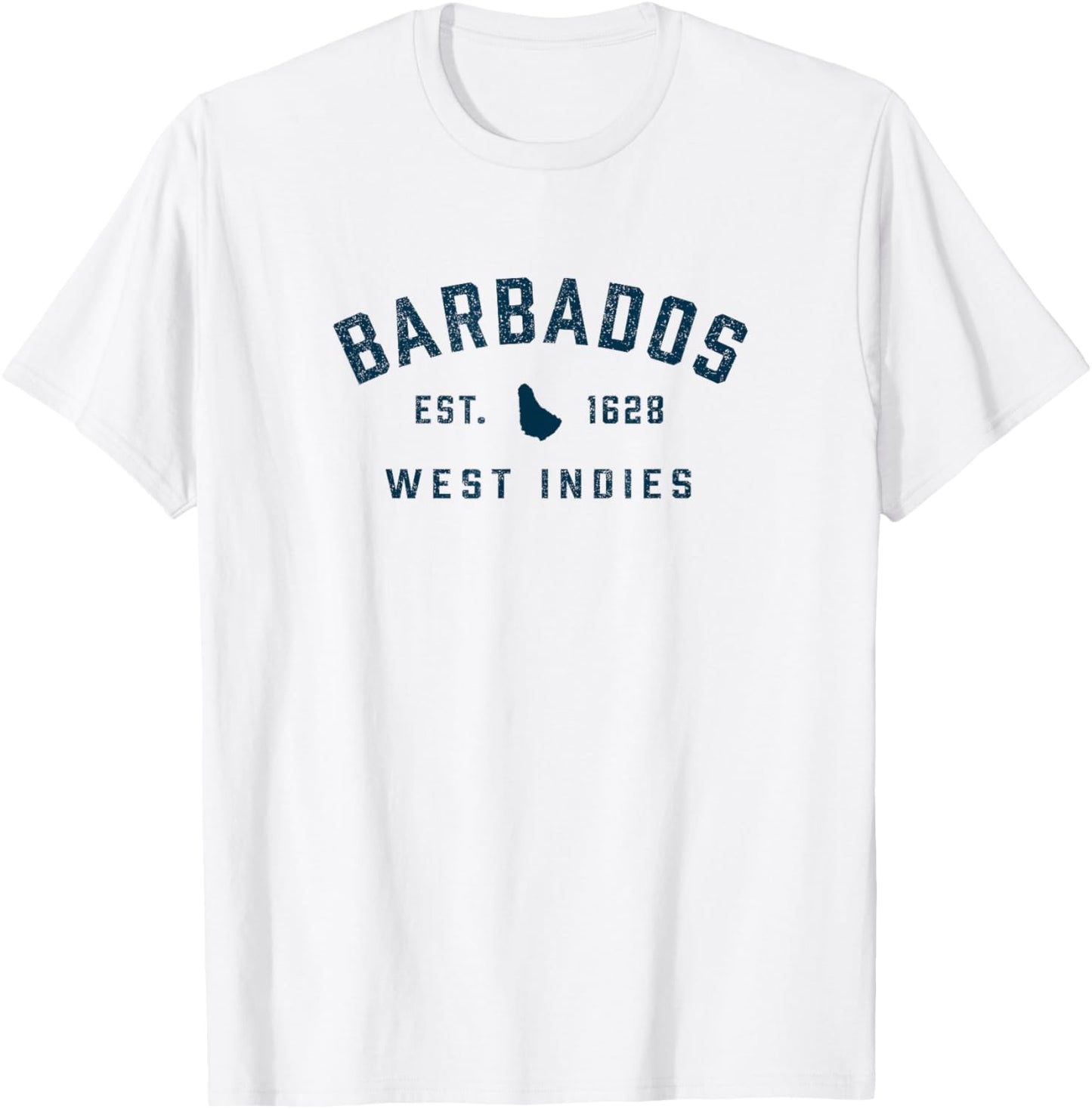 Vintage Barbados Preppy Throwback Retro Vacation Souvenir T-Shirt - T-Shirt | White