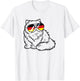 Deutsche flagge Katze deutsch Deutschland Katzen T-Shirt - T-Shirt | White