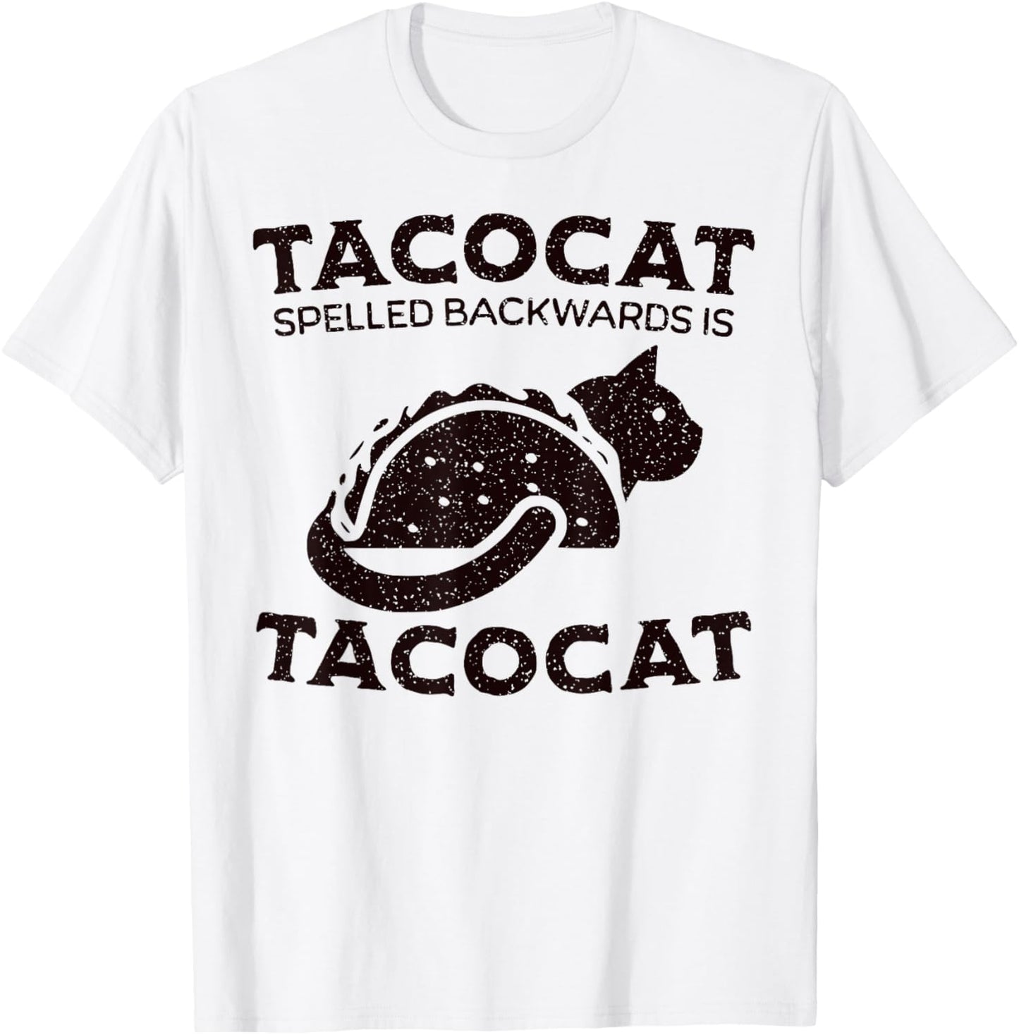 Tacocat Spelled Backward Is Tacocat Cat And Taco Lover Men Women T-Shirt - T-Shirt | White