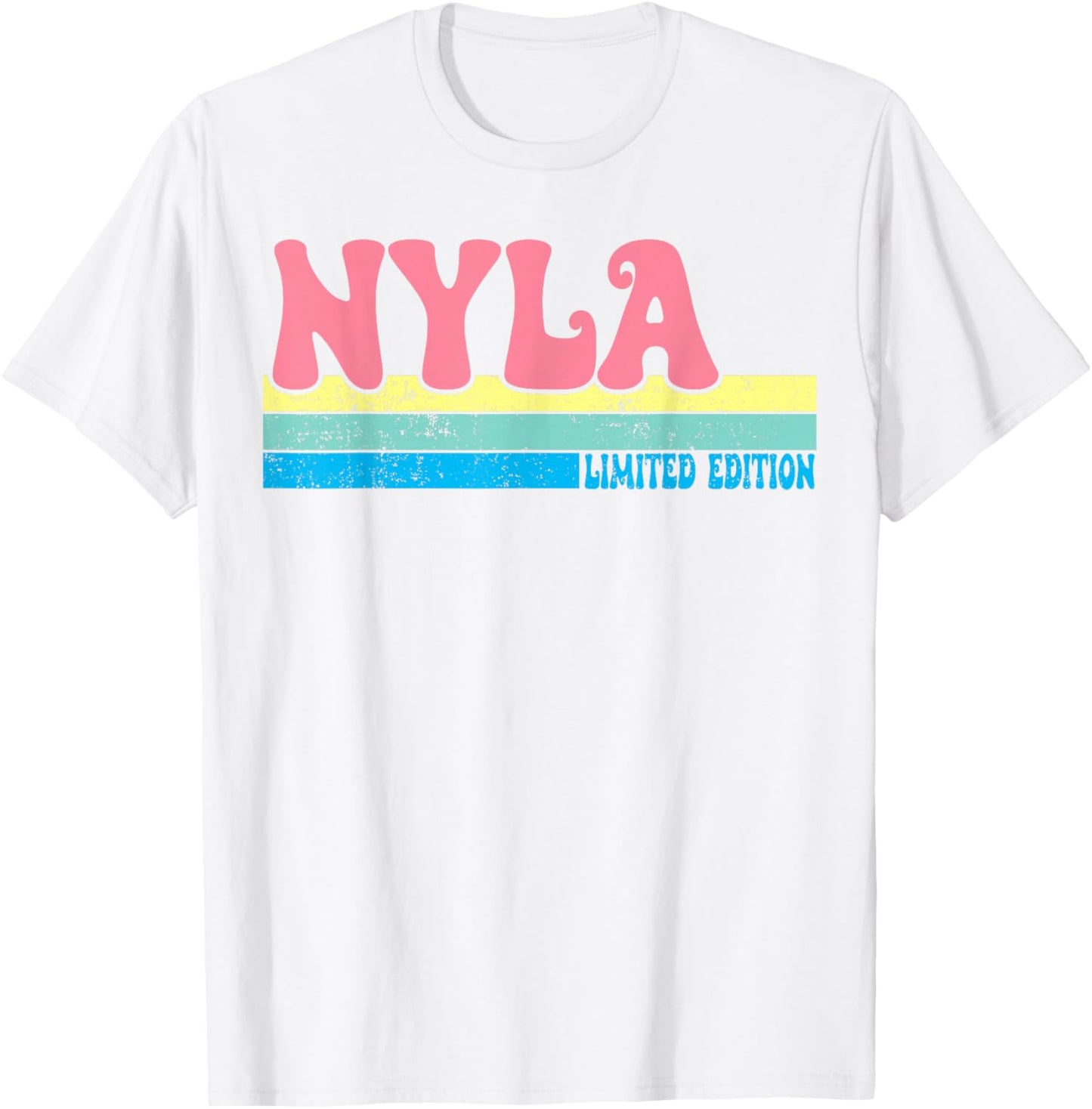 NYLA Name Personalized Cute Idea Groovy Women NYLA T-Shirt - T-Shirt | White