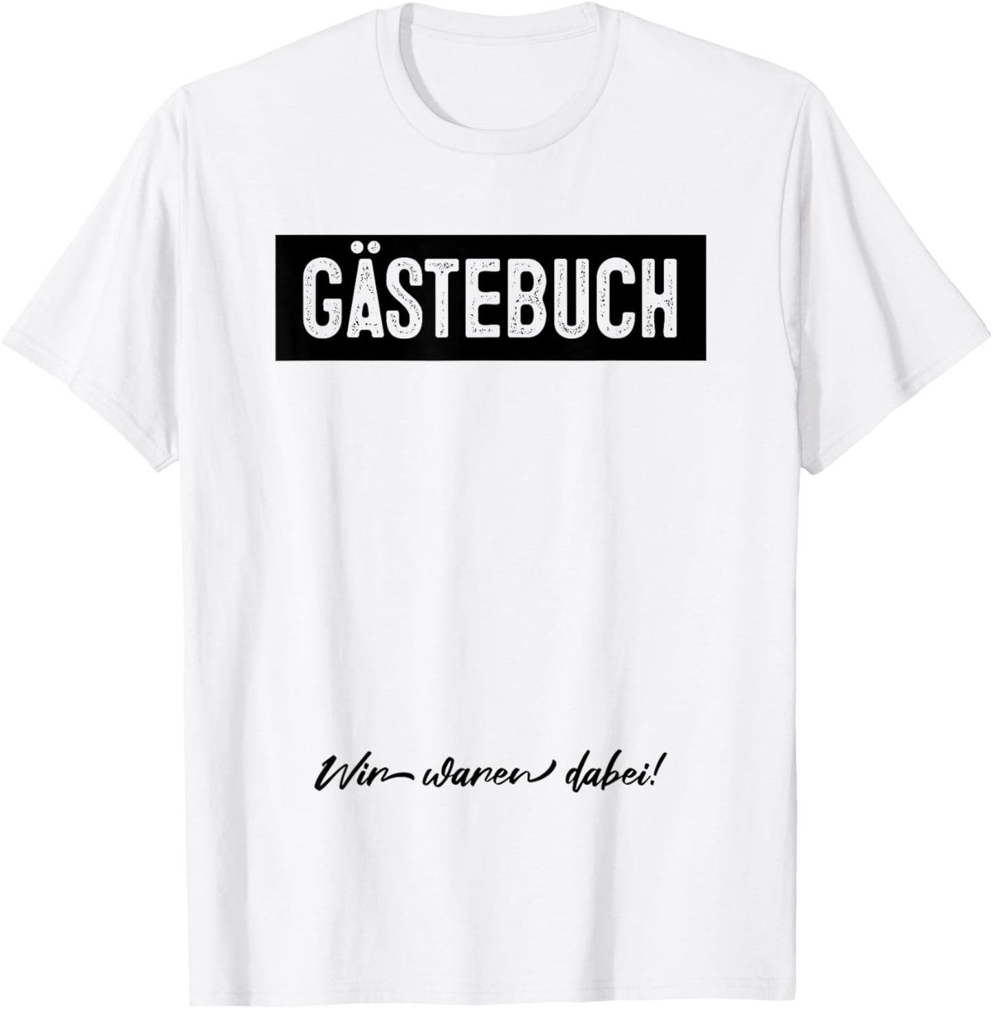 Guest Book , black, S T-Shirt - T-Shirt | White