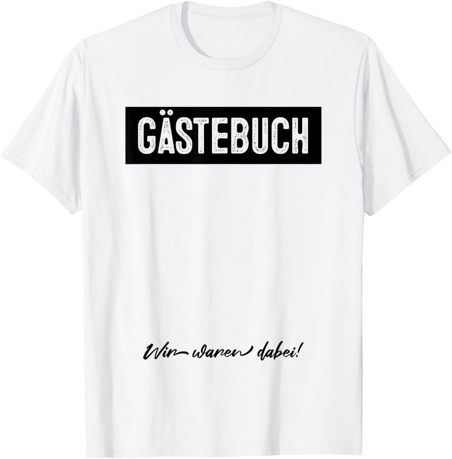 Guest Book , black, S T-Shirt - T-Shirt | White