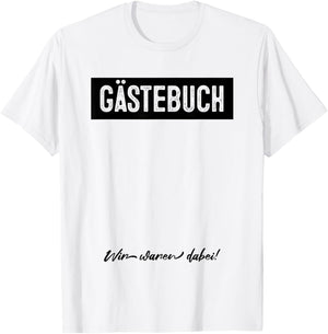 Guest Book , black, S T-Shirt - T-Shirt | White