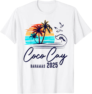 Coco Cay Bahamas 2025 Vacation Souvenir Matching Family T-Shirt - T-Shirt | White