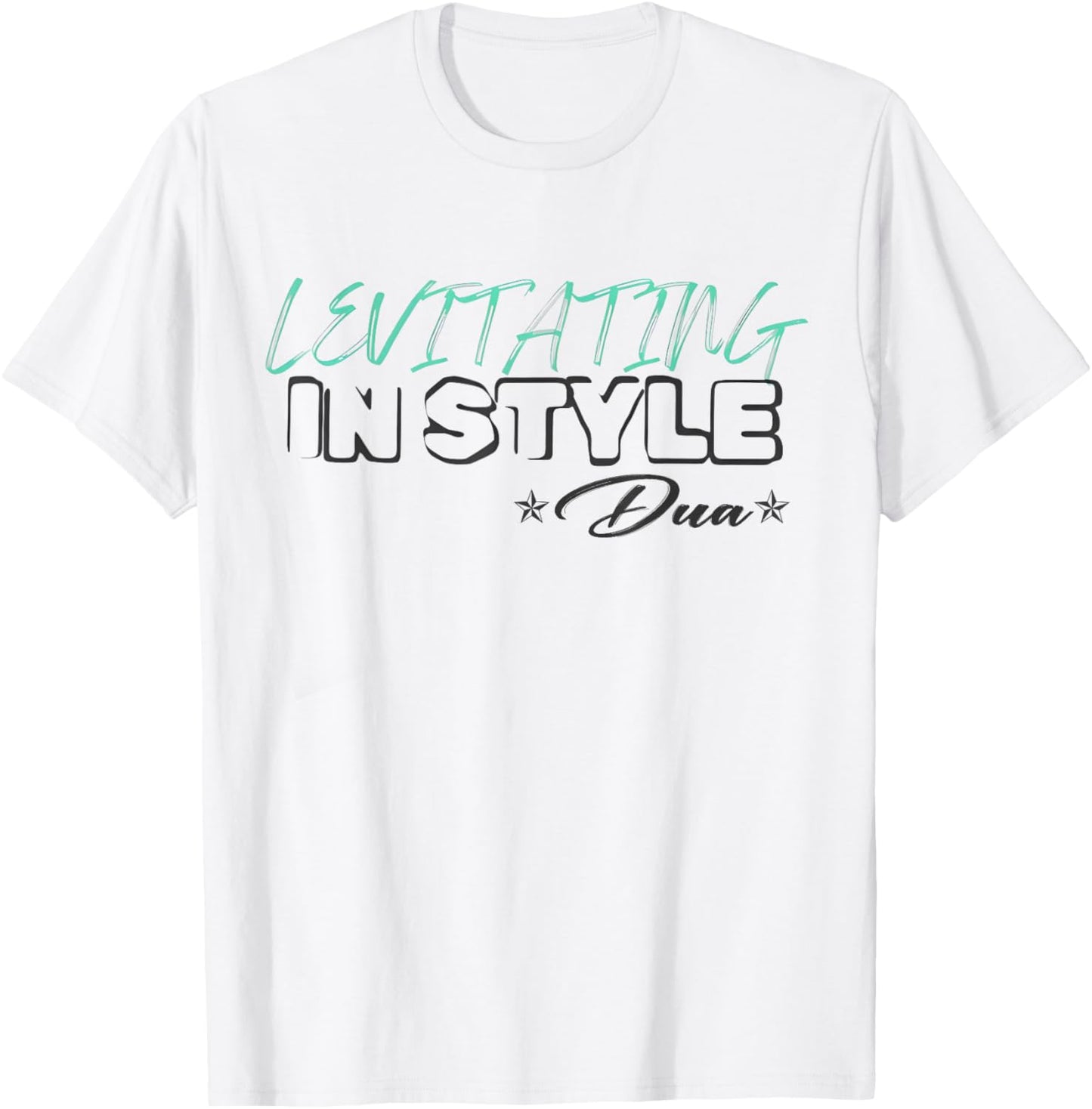 Funny Girl Retro Dua First Name Levitating Instyle Meme T-Shirt - T-Shirt | White