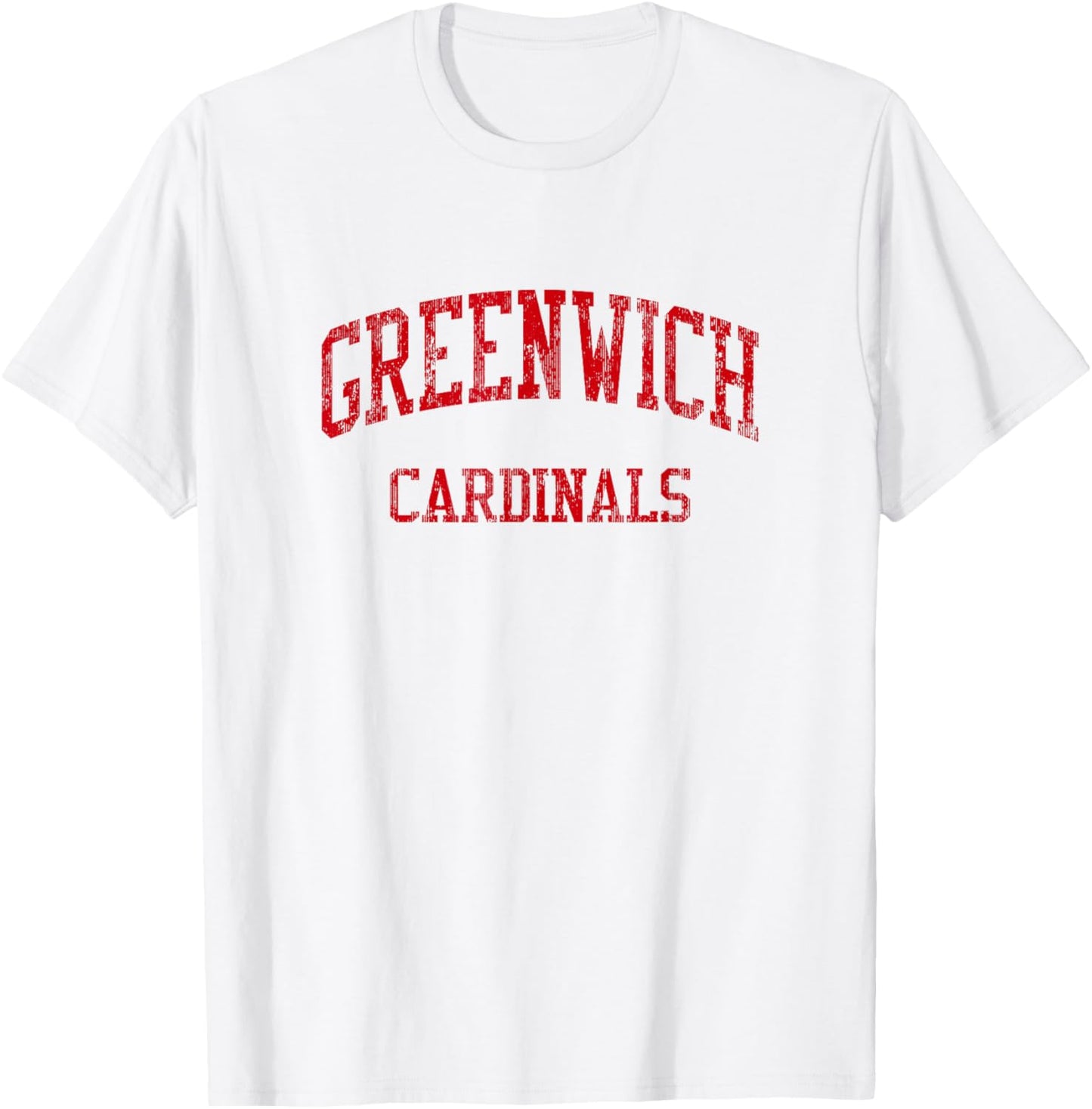 Greenwich High School HS Greenwich CT Vintage Sports T-Shirt - T-Shirt | White