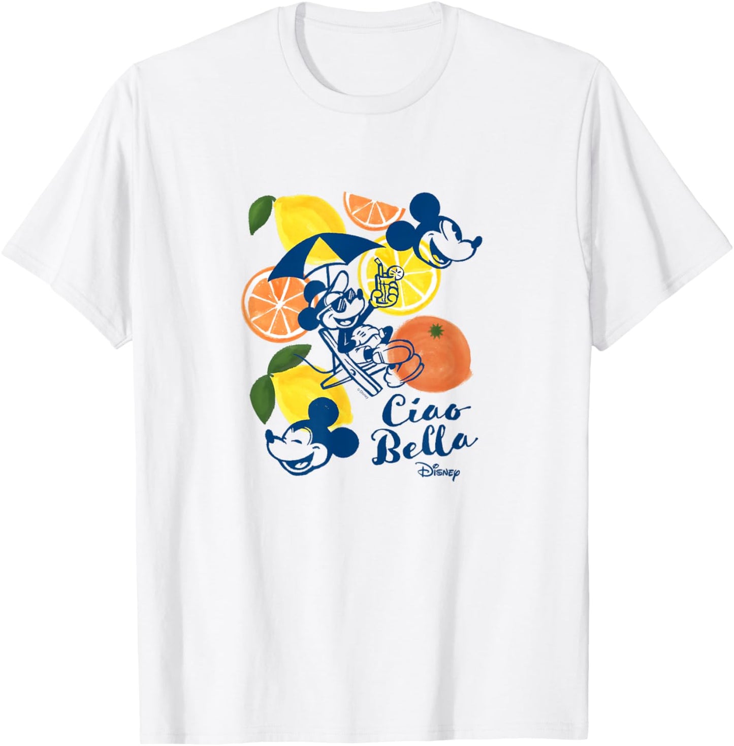 Mickey Mouse - Ciao Bella Watercolor T-Shirt - T-Shirt | White
