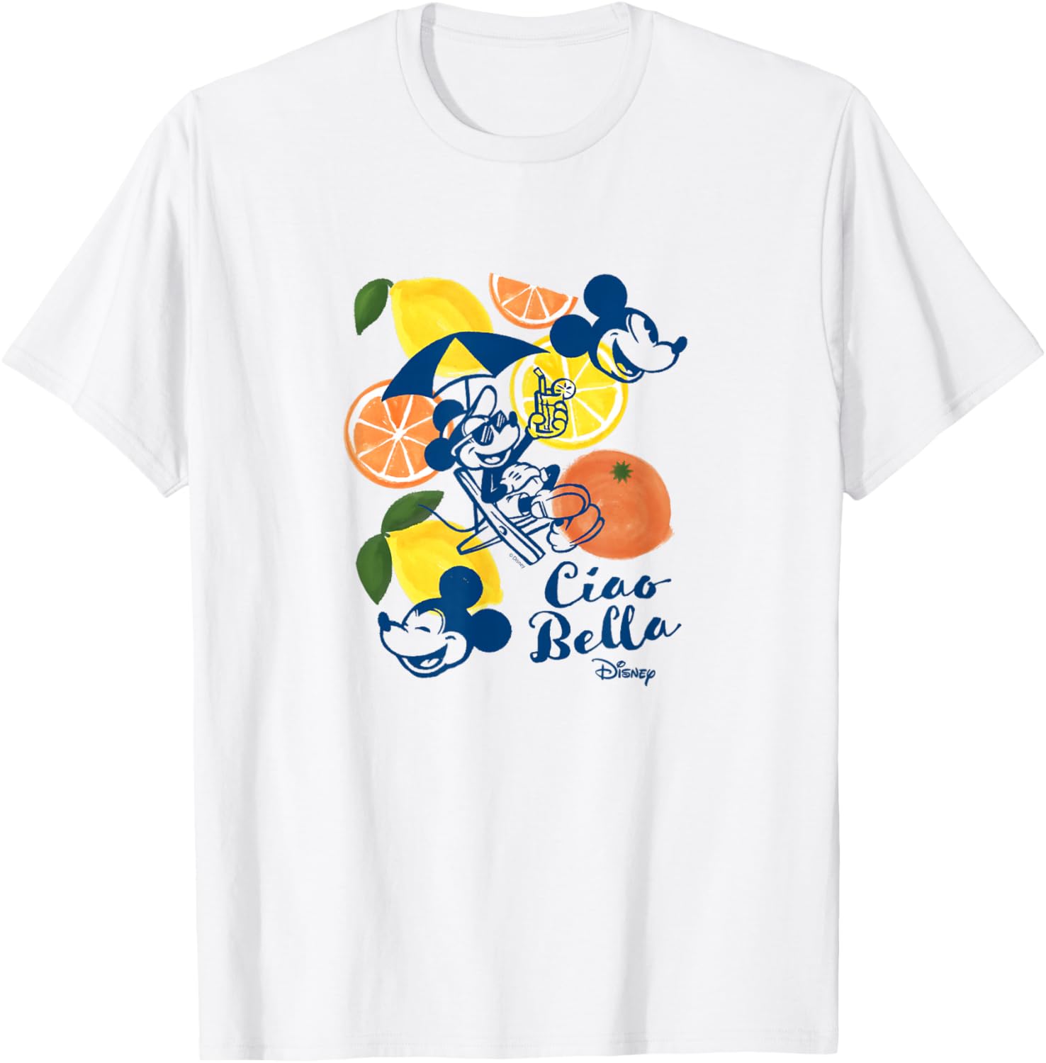 Mickey Mouse - Ciao Bella Watercolor T-Shirt - T-Shirt | White