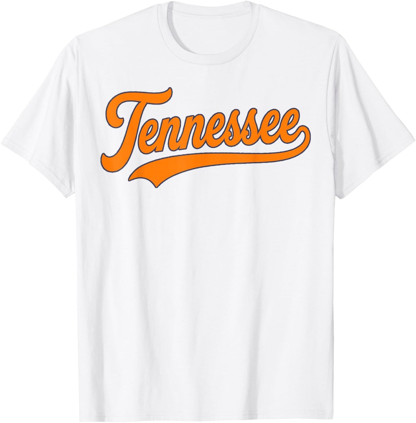 Tennessee Vintage Orange Tennessee Men Women Retro Orange T-Shirt - T-Shirt | White