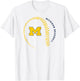 Michigan Wolverines Baseball Fastball White T-Shirt - T-Shirt | White