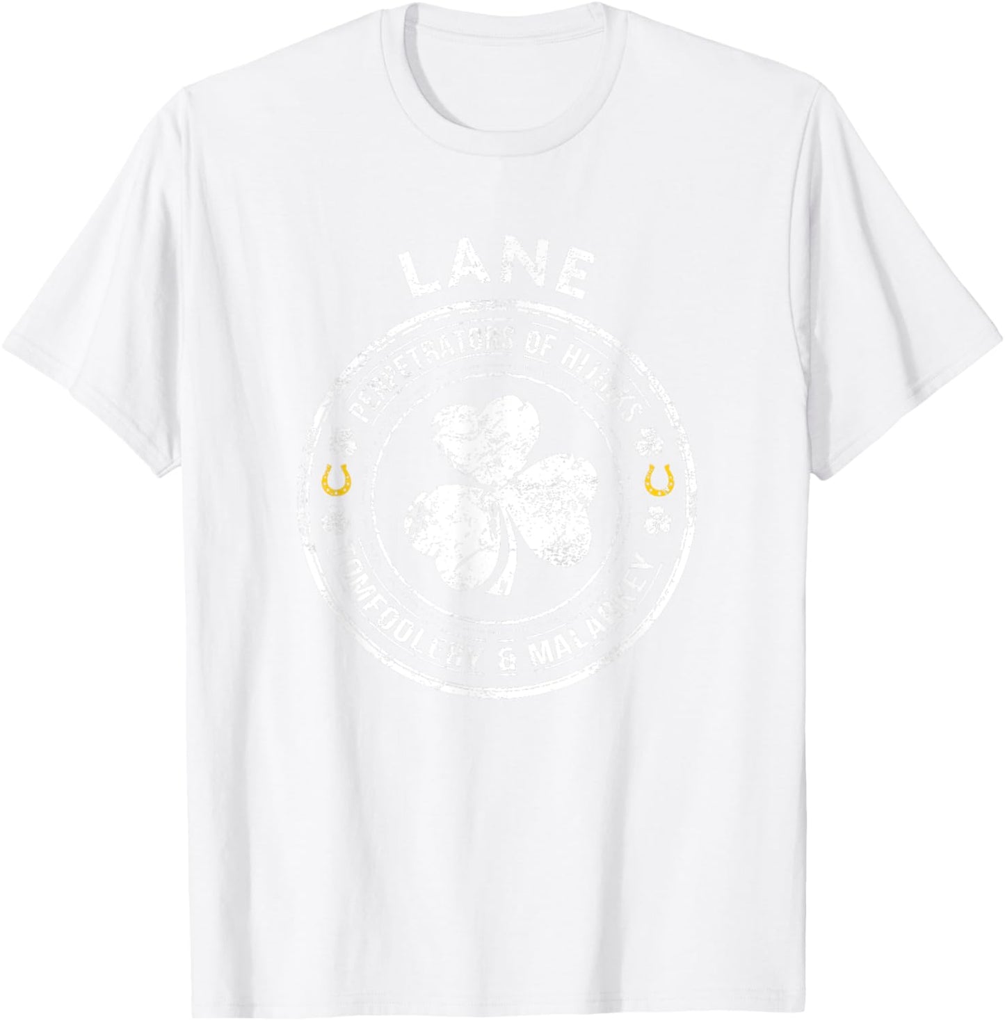 Lane Irish Family Name T-Shirt - T-Shirt | White