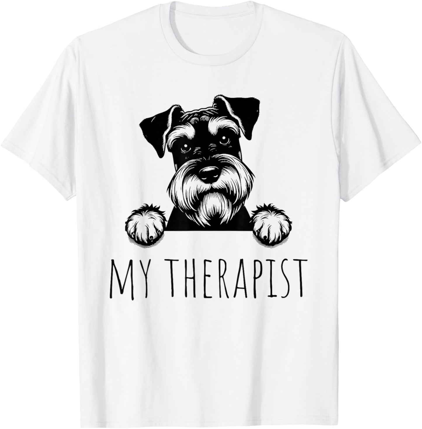 Miniature Schnauzer Funny Dog Owner T-Shirt - T-Shirt | White