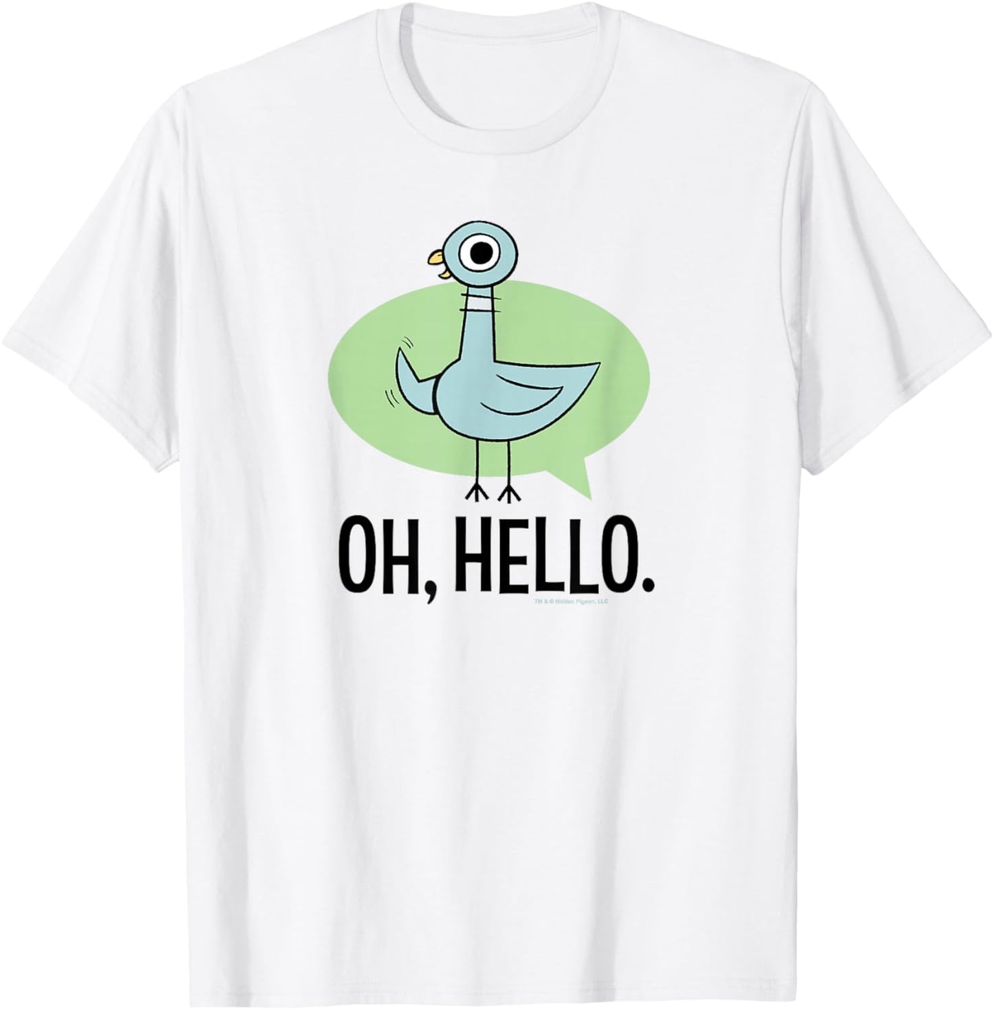 The Pigeon Oh Hello T-Shirt - T-Shirt | White