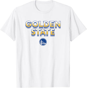 NBA - Golden State Warriors City Wordmark Logo T-Shirt - T-Shirt | White