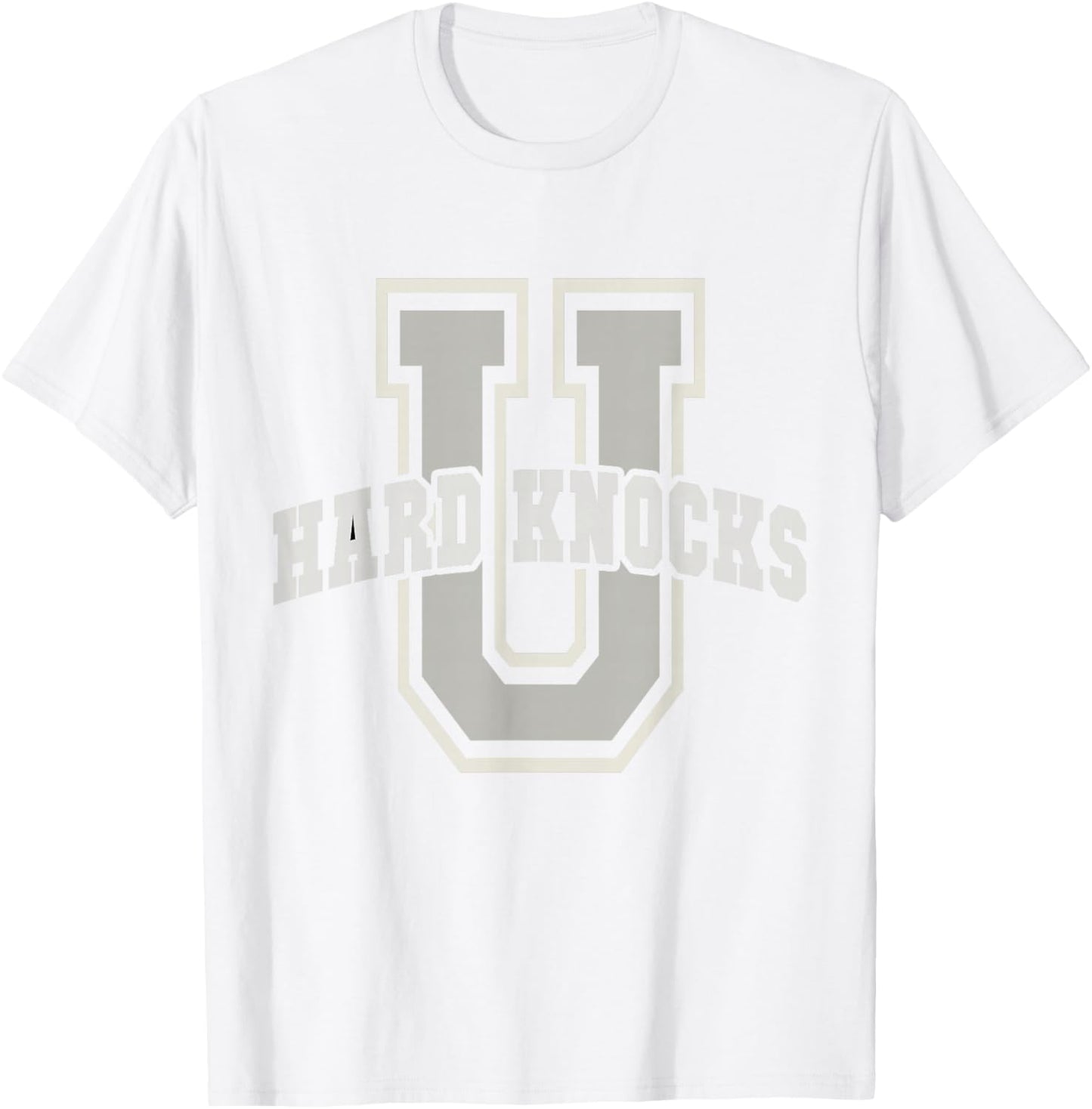 Funny UNIVERSITY of HARD KNOCKS College Entrepreneur School T-Shirt - T-Shirt | White
