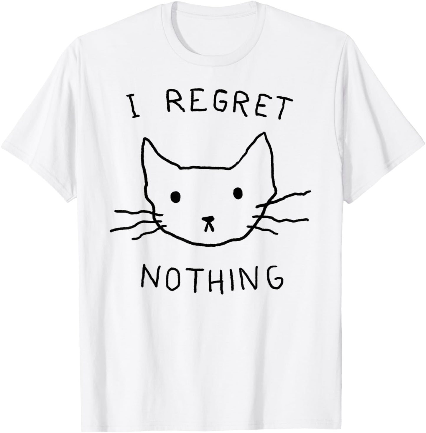 Threadless Fox Shiver I Regret Nothing Graphic T-Shirt - T-Shirt | White