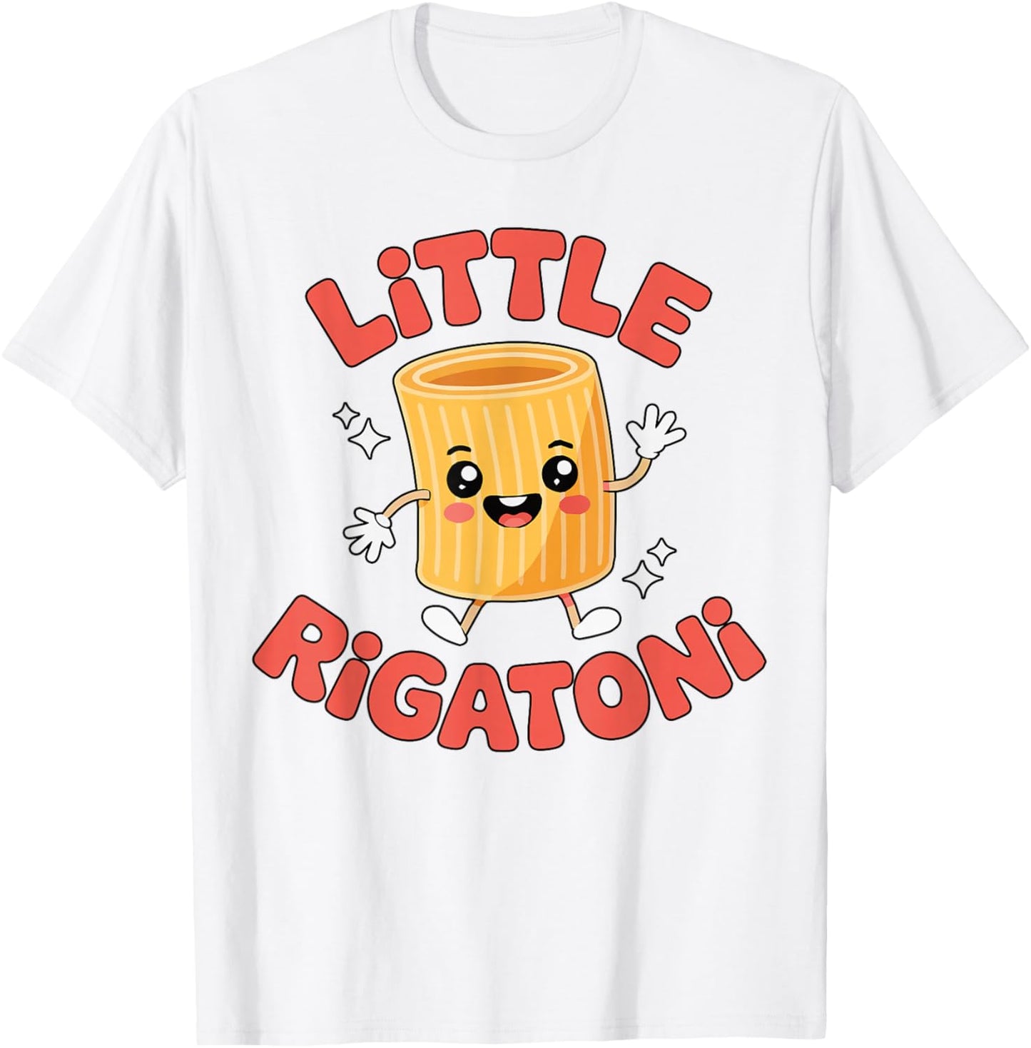 Little Rigatoni Funny Italian Food Toddler Italian Italy Kid T-Shirt - T-Shirt | White