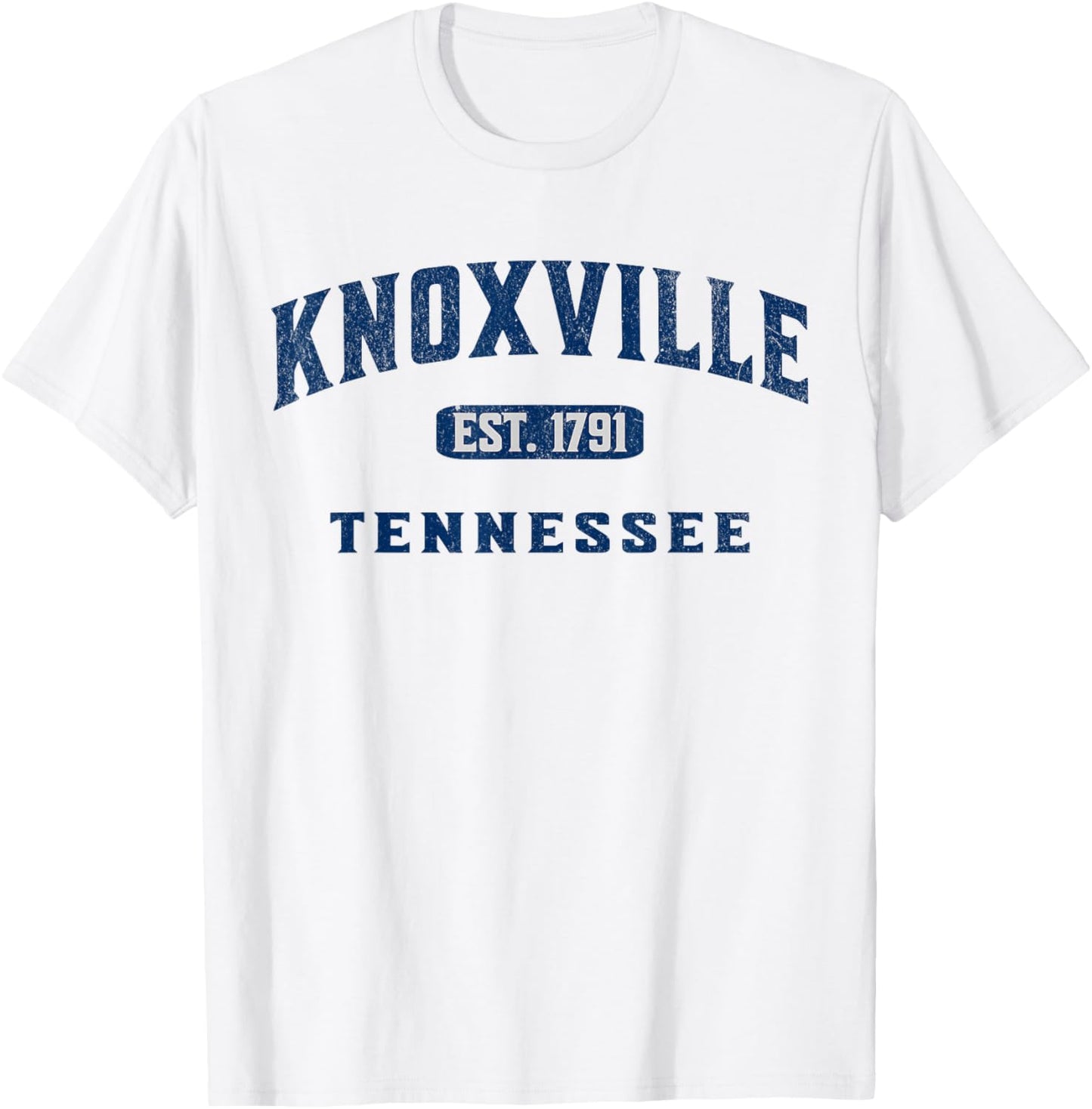 Vintage Athletic Souvenir Visit Knoxville Tennessee T-Shirt - T-Shirt | White