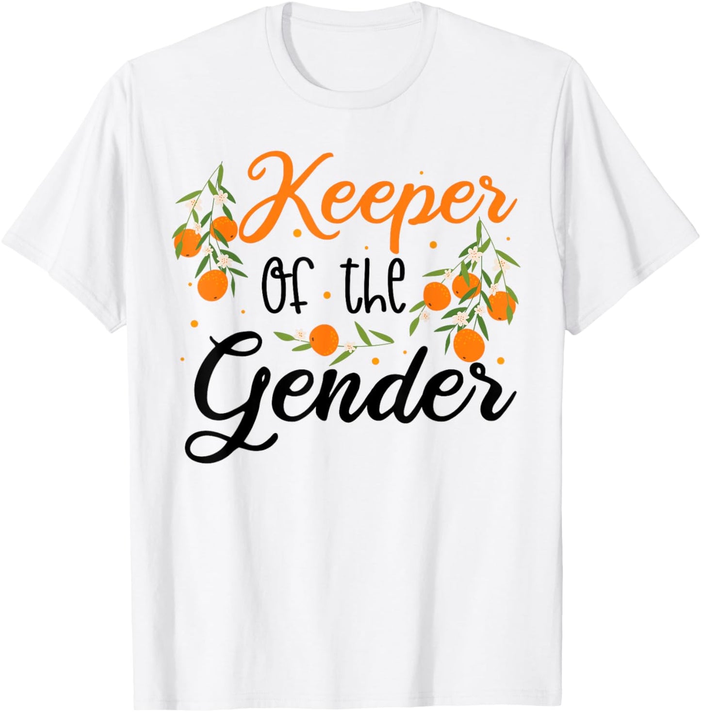 Keeper Of The Gender Boy Or Girl Little Cutie Gender Reveal T-Shirt - T-Shirt | White