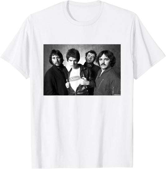 The Stranglers 1977 Band Portrait By Allan Ballard T-Shirt - T-Shirt | White