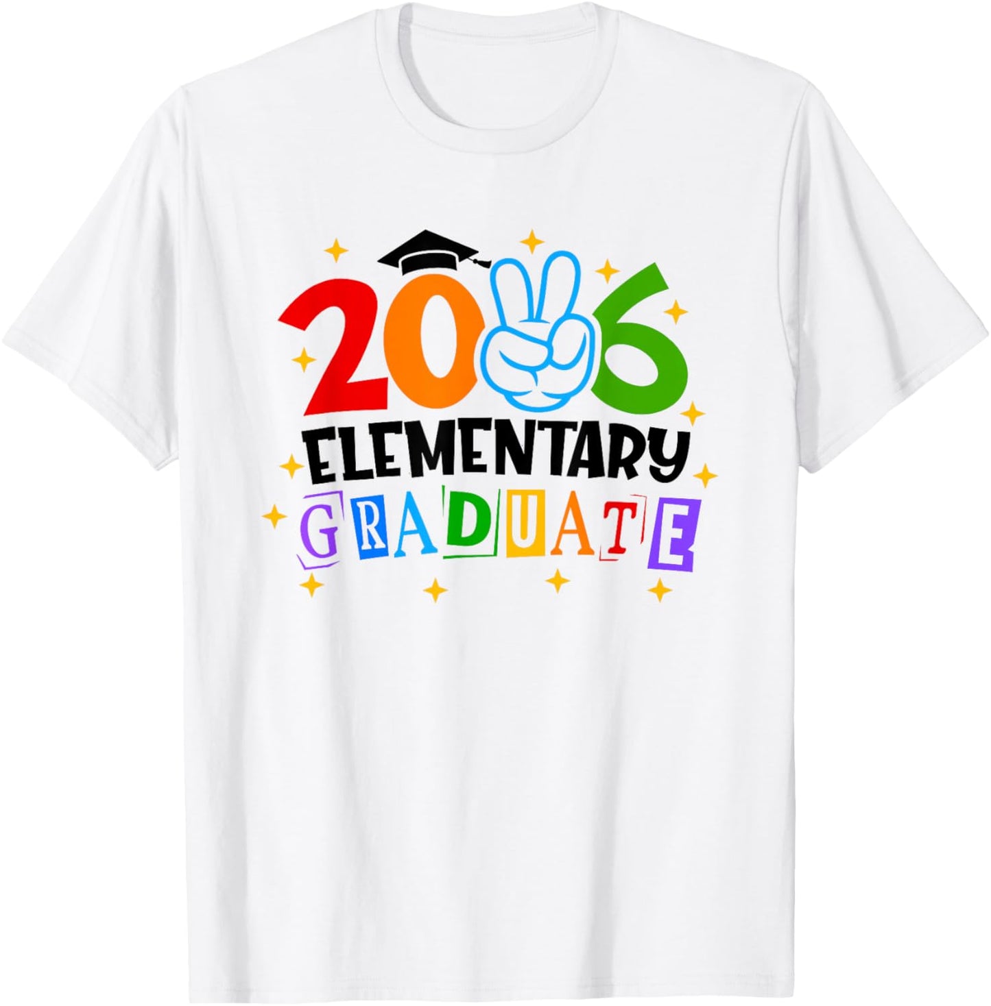 Elementary Graduate 2026 Graduation Class of 2026 Kids T-Shirt - T-Shirt | White