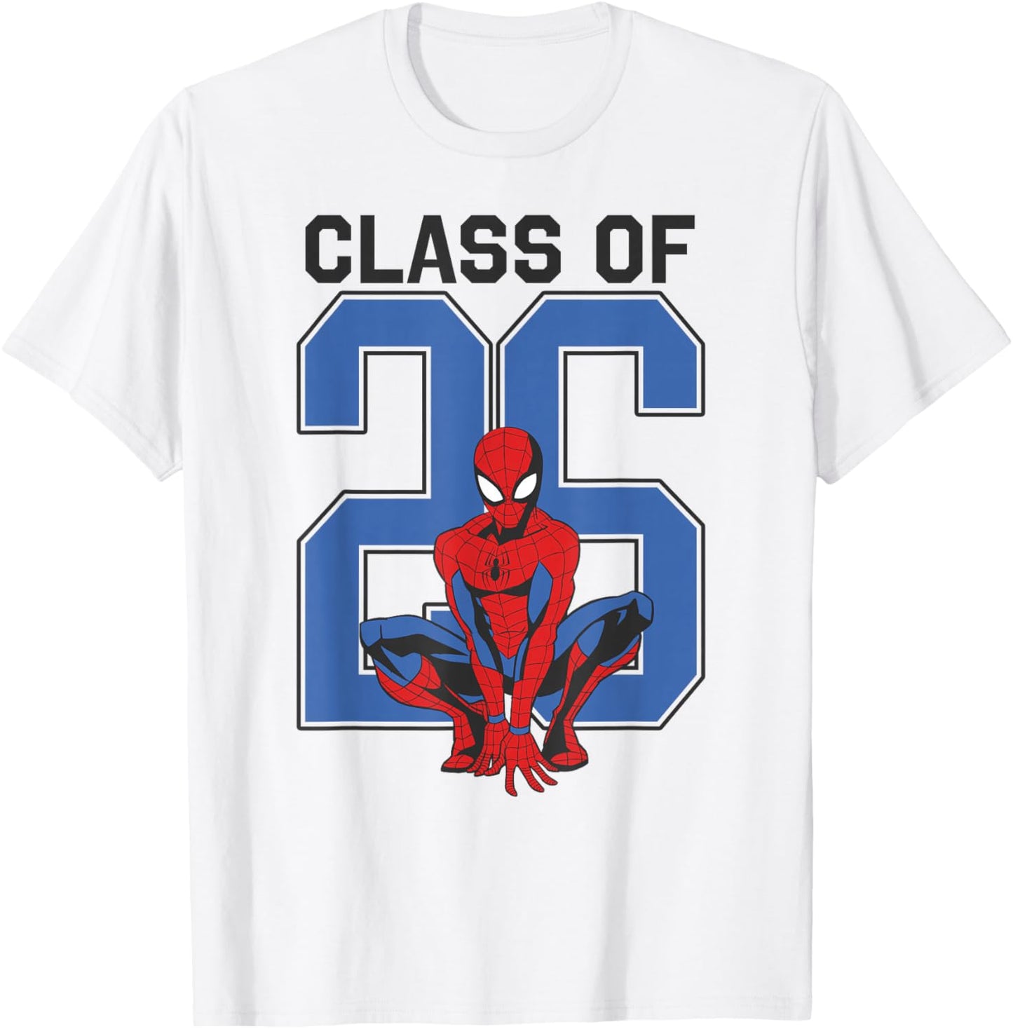Marvel Spider-Man Graduation Class of 26 Classic Spidey Pose T-Shirt - T-Shirt | White
