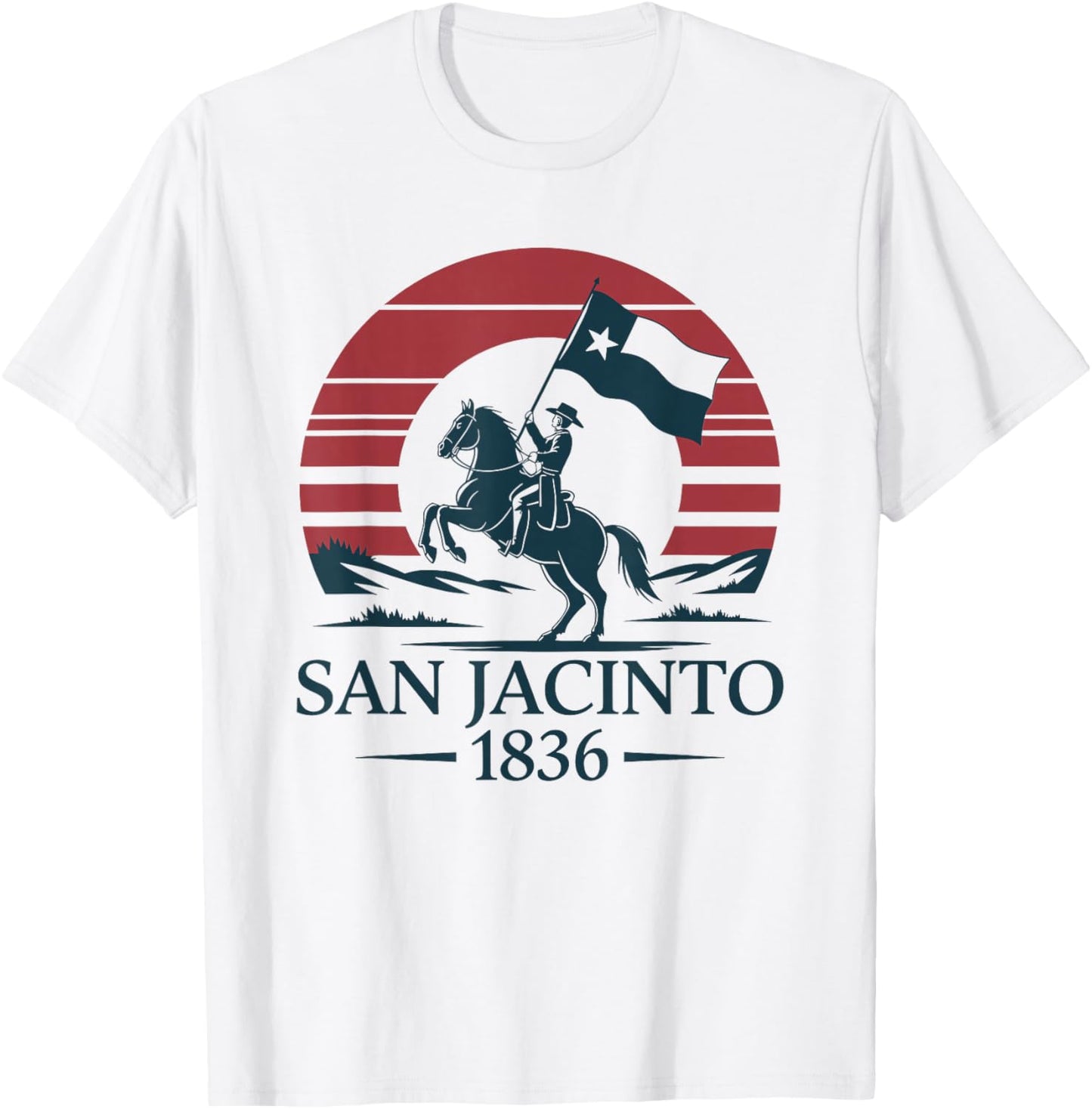 San Jacinto 1836, Texas History Independence Day T-Shirt - T-Shirt | White