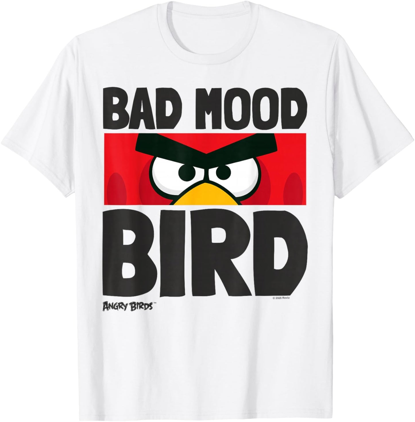 Angry Birds Red Bad Mood Bird T-Shirt - T-Shirt | White