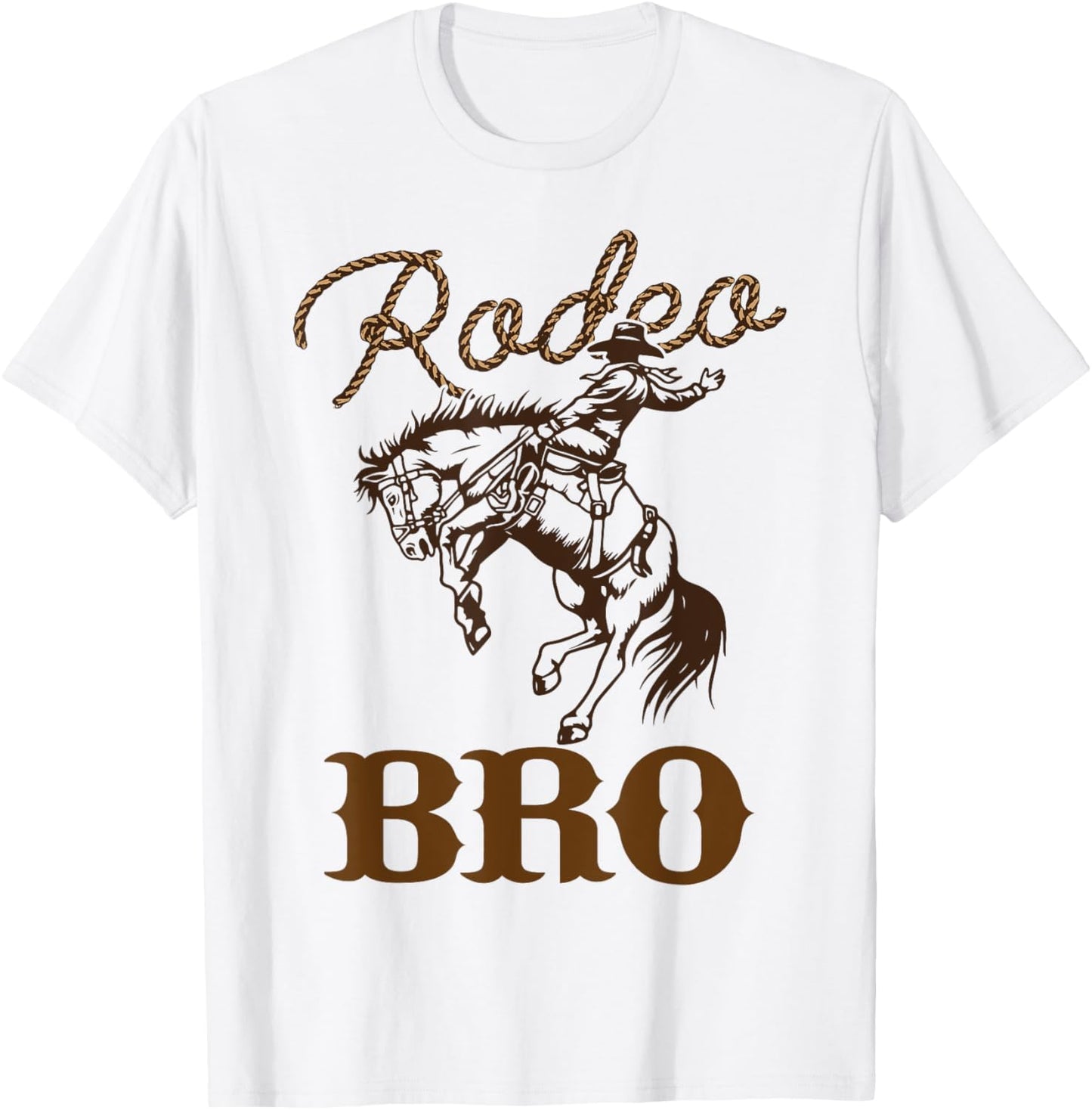 Bro Birthday Cowboy Cowgirl Western Rodeo Brother Bday Party T-Shirt - T-Shirt | White