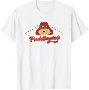 Diamond Retro Classic Paddington Bear T-Shirt - T-Shirt | White