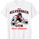 96.4% Silverback gym apparel, body building, gym Venice retr T-Shirt - T-Shirt | White