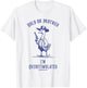 Hold On Partner I'm Overstimulated Funny Goose Cowboy T-Shirt - T-Shirt | White