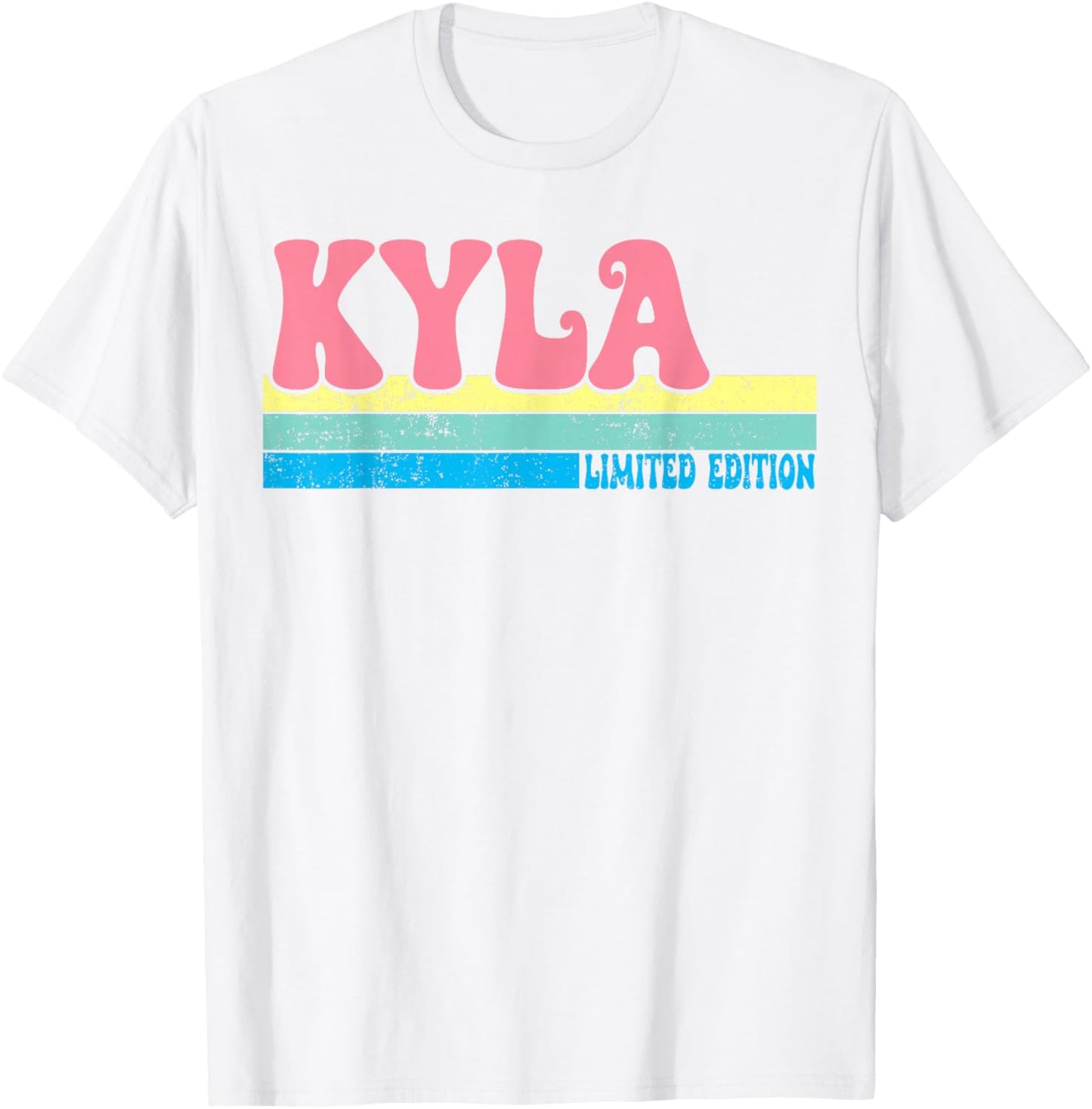 KYLA Name Personalized Cute Idea Groovy Women KYLA T-Shirt - T-Shirt | White