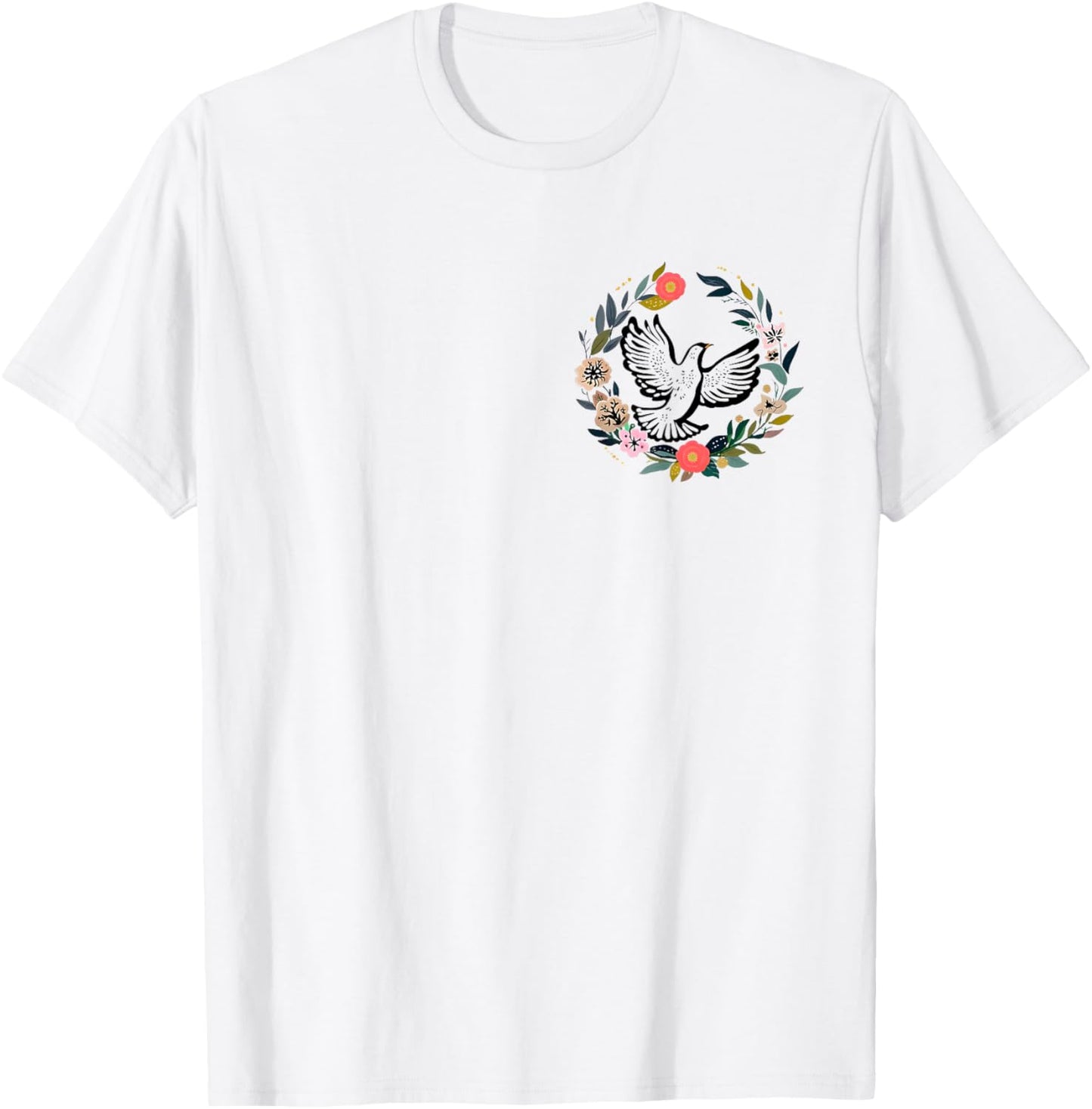Romans 8:28 Christian Bible Verse Religious Faith Men Women T-Shirt - T-Shirt | White