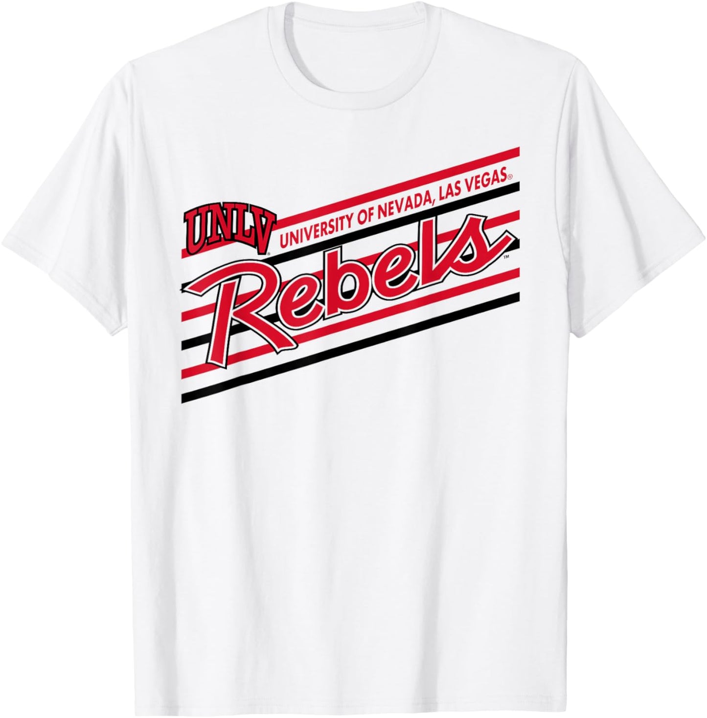 UNLV Rebels Retro Performer White Officially Licensed T-Shirt - T-Shirt | White
