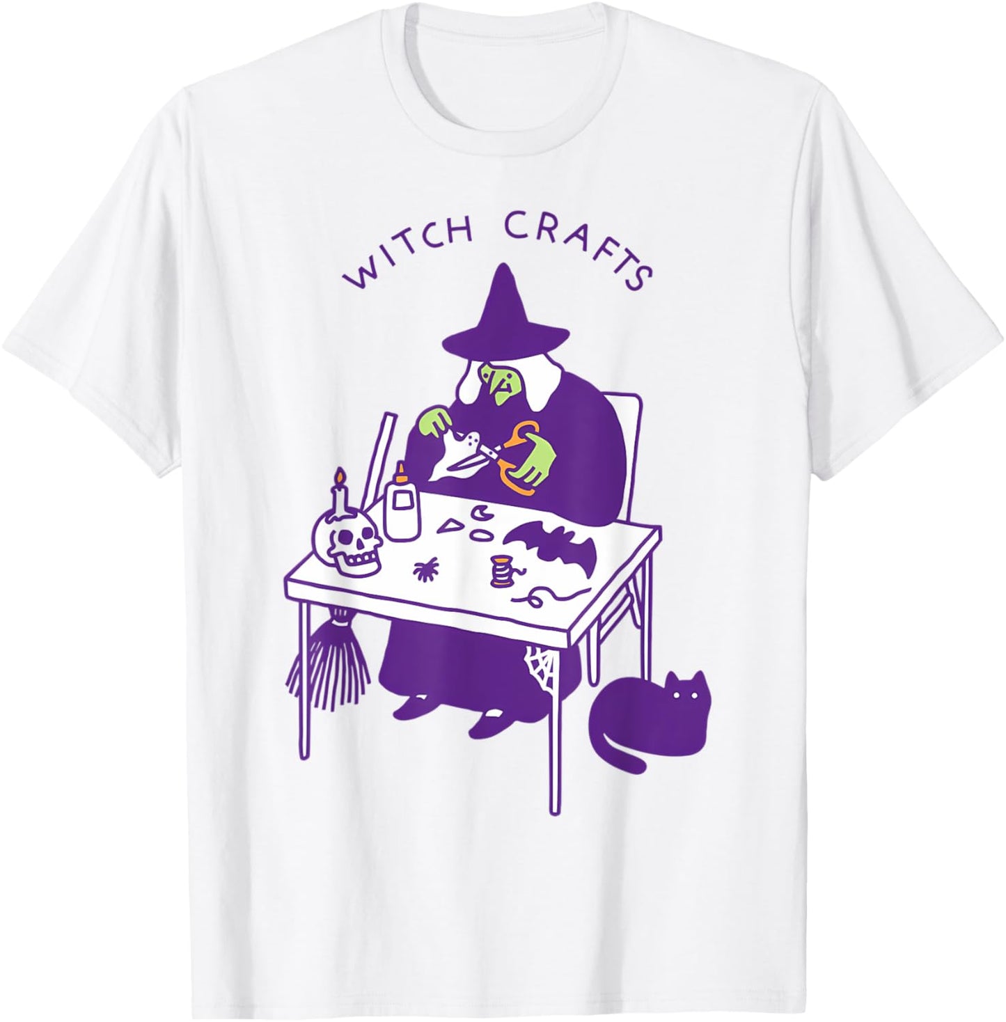 Witch Crafts Funny Halloween T-Shirt - T-Shirt | White